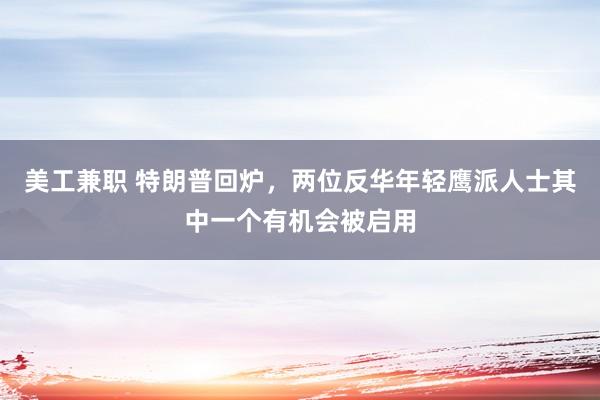 美工兼职 特朗普回炉，两位反华年轻鹰派人士其中一个有机会被启用